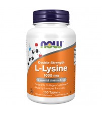 Лизин Now Foods L-Lysine Double Strength 1000mg 100tabs